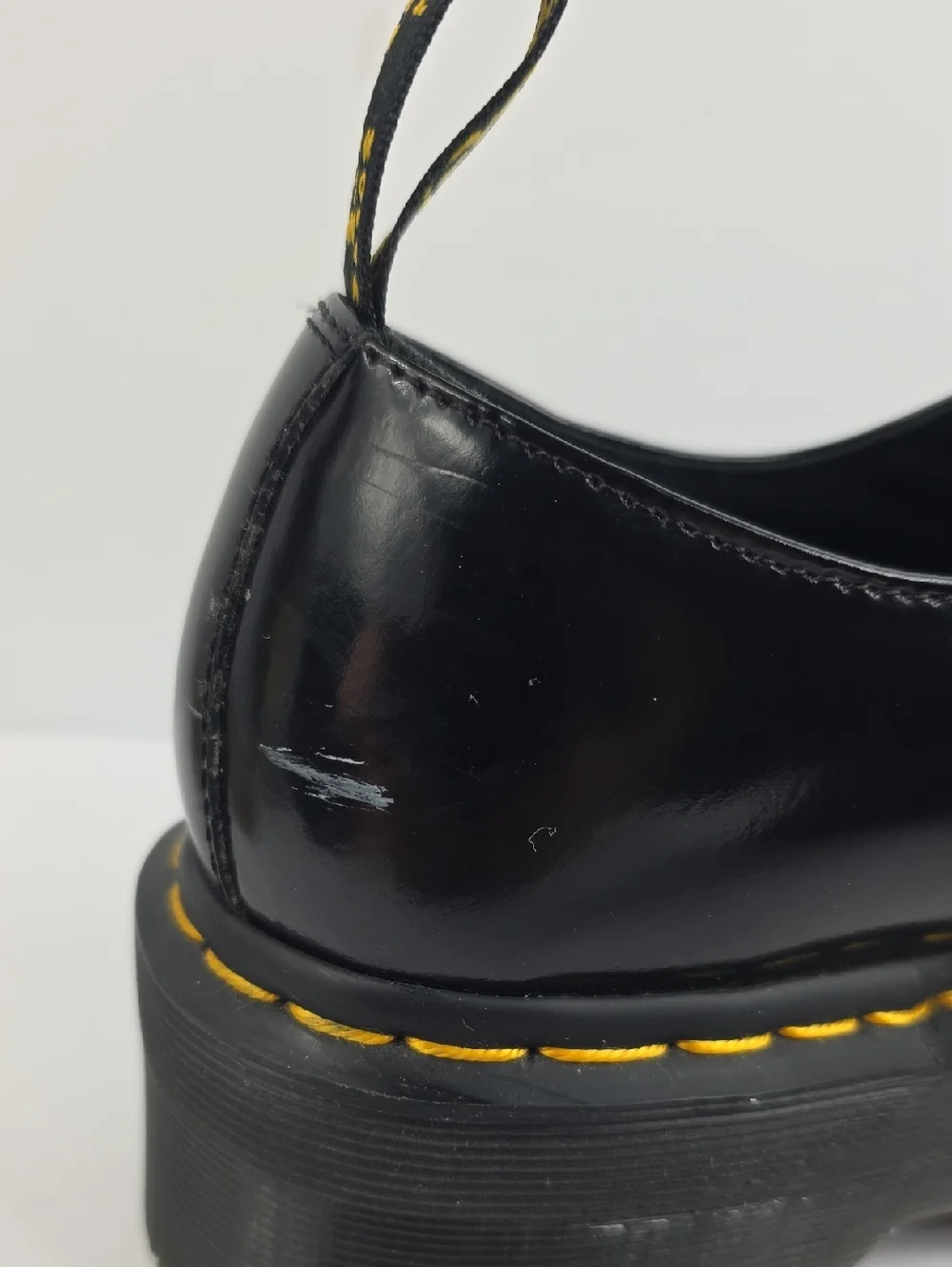 Dr. Martens Holly Black Patent Leather Platform Women's Shoes Size 9